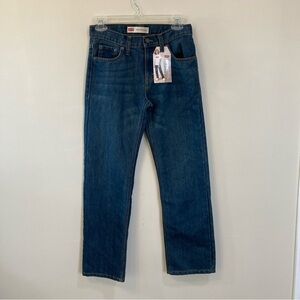 Levi's 505 Regular Fit Boys Sz 12 Straight Leg Jeans 26 X 27 Cotton Blend
